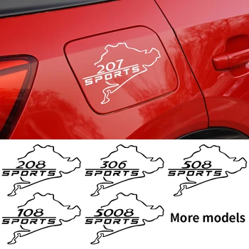 

Car Whole Body Decor Sticker Fuel Tank Cap Protector Decals for Peugeot 206 207 208 306 307 308 508 106 107 108 2008 3008 5008