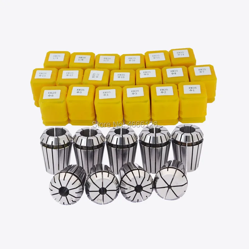 

1pcs ER25 1mm-16mm spring collet chuck for CNC milling tool holder Engraving machine spindle motor