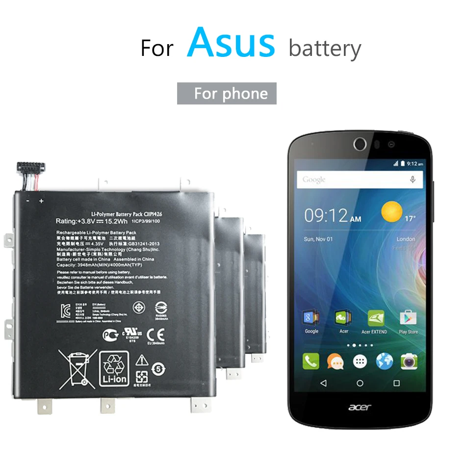 Аккумулятор для аккумуляторов ASUS ZenPad S 8,0(Z580C) C11P1426