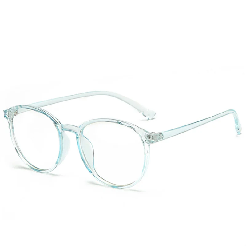 Прозрачные оправы для очков для мужчин и женщин, ретро оптические очки для близорукости, компьютерные оправы для очков, прозрачные линзы, очки унисекс, поддельные очки - Цвет оправы: Синий
