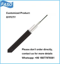Fiber Optic Cable 4-24 Core Central Loose Tube PE Jacket GYFXTY Outdoor Fiber Optic Cable
