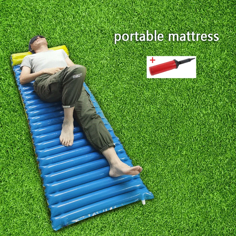 Outdoor Camping Sleeping Pad Air Mattress Fast Filling Air Camping Mat