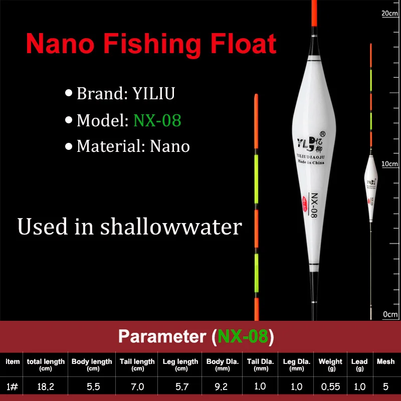 3 шт. абсолютно новые nano поплавки для рыбалки высокое качество вертикальные shallowwater Crucian Карп буй водонепроницаемый короткий поплавок Китай - Цвет: NX-08