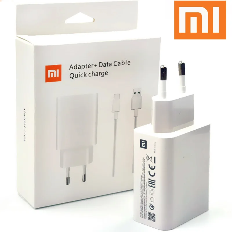 Оригинальное зарядное устройство Xiaomi 27 Вт MI 10 EU адаптер быстрой зарядки Usb Type c
