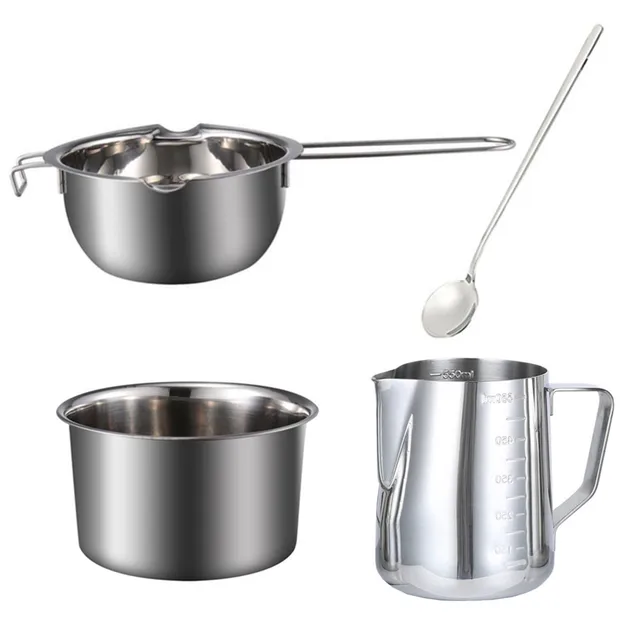 1 Set Candle Making Kit Pouring Pot Wicks Sticker DIY Candle Fixator Craft Tools Diy Handmade Wax Candles with for Wedding Party 2