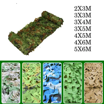 

Outdoor camouflage net hunting camo netting Camping Camouflage Hiding Net Car Covering Sun Shelter Jungle Leave NetNew
