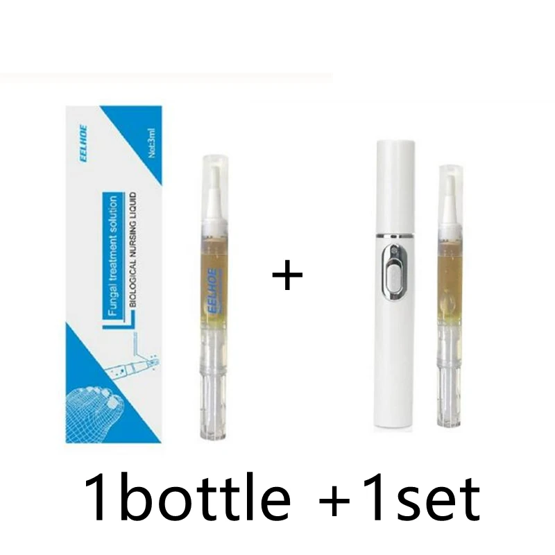 2pcs/set Anti-fungal Nail Repair Pen + Liquid Painless Laser