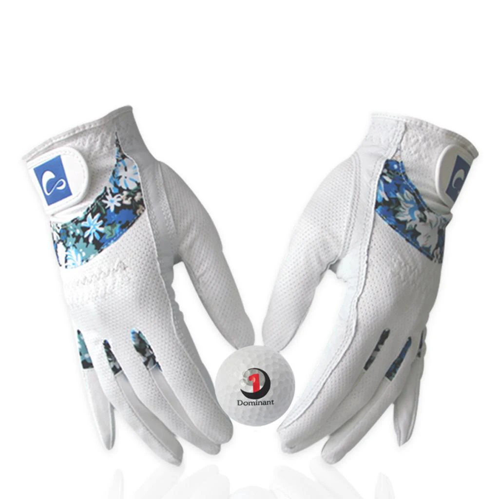 Women Sports Golf Gloves Ladies Left Right Hand Full Finger Mitten 18-21Size