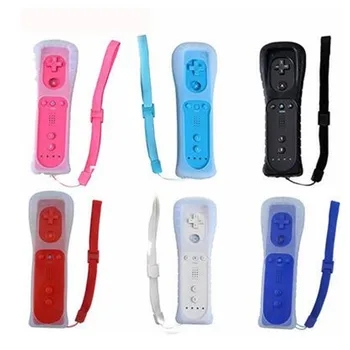 

Wholesaler 100pcs lots 2 in 1 Built in Motion Plus Remote Controller Gamepad for Nintendo Wii Console Game