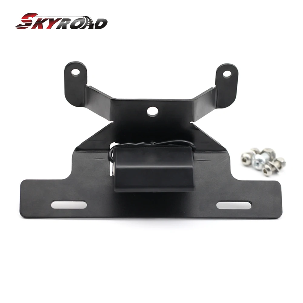 Set: Soporte Portamatrículas Lateral S Compatible Con Harley Davidson Sportster 04-20 + Quilla