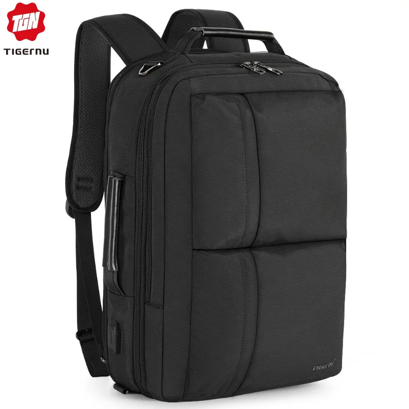  Tigernu 2020 New Expаndable Large Capacity Backpack Men Anti theft 15.6 inch Laptop Backpack USB Ch