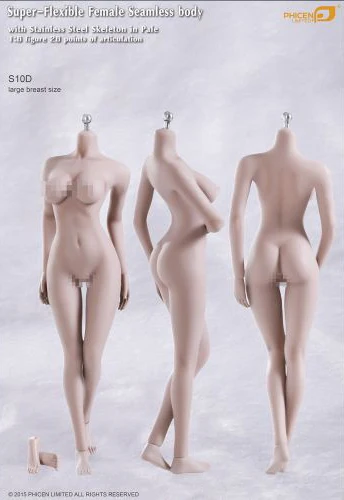X-TOYS 1/6th плюшевая кукла аниме комплект ткань с рисованным аниме голова резьба Женская припоя рисунок аксессуары X-018A для бледно-12 дюймов рисунок - Цвет: S10D body
