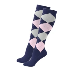 Мужские и женские Компрессионные носки для спорта на открытом воздухе, модные, для велоспорта, повседневные, защитные, эластичные, мягкие, с алмазным принтом, для путешествий, для ног