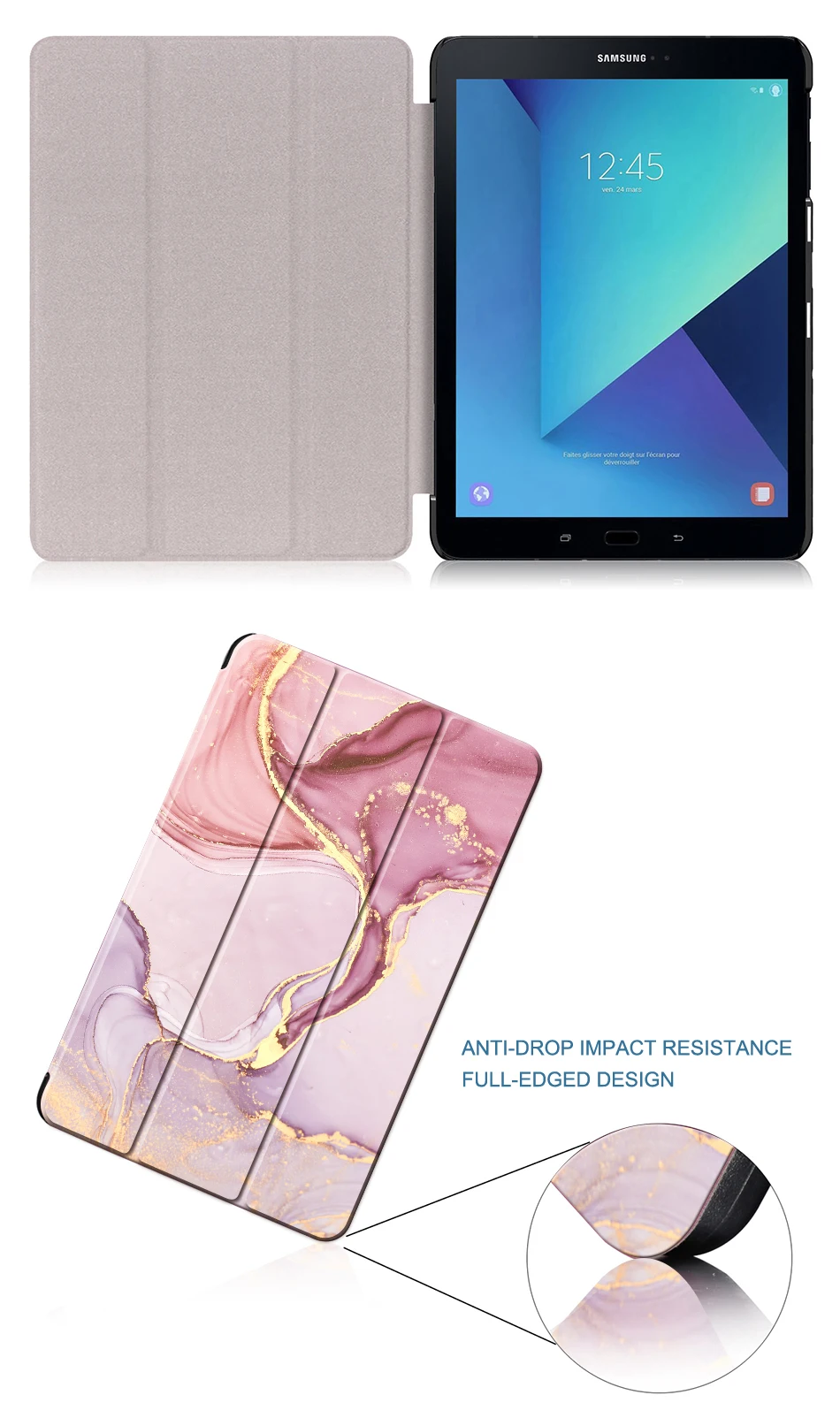 MTT мраморная текстура из искусственной кожи чехол для samsung Galaxy Tab S3 9,7 дюймов SM-T820 SM-T825 SM-T829 откидная подставка чехол для планшета