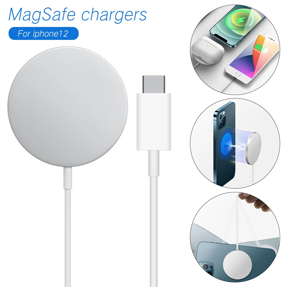 

Newest Quick Wireless Charger Phone Magnetic Magsafing Wireless Charger Magsafe For IPhone12 Pro Max Mini Fast Charging Pad