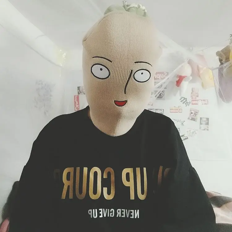 Кепка в стиле унисекс Новинка Игрушка Аниме One Punch Man Saitama шапки мягкий костюм вечерние Милый Забавный креативный подарок осень зима шляпа