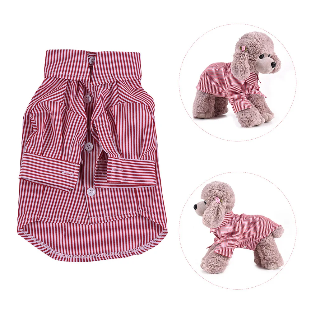 Популярная одежда для собак Премиум-класса дышащая полосатая - Цена: 