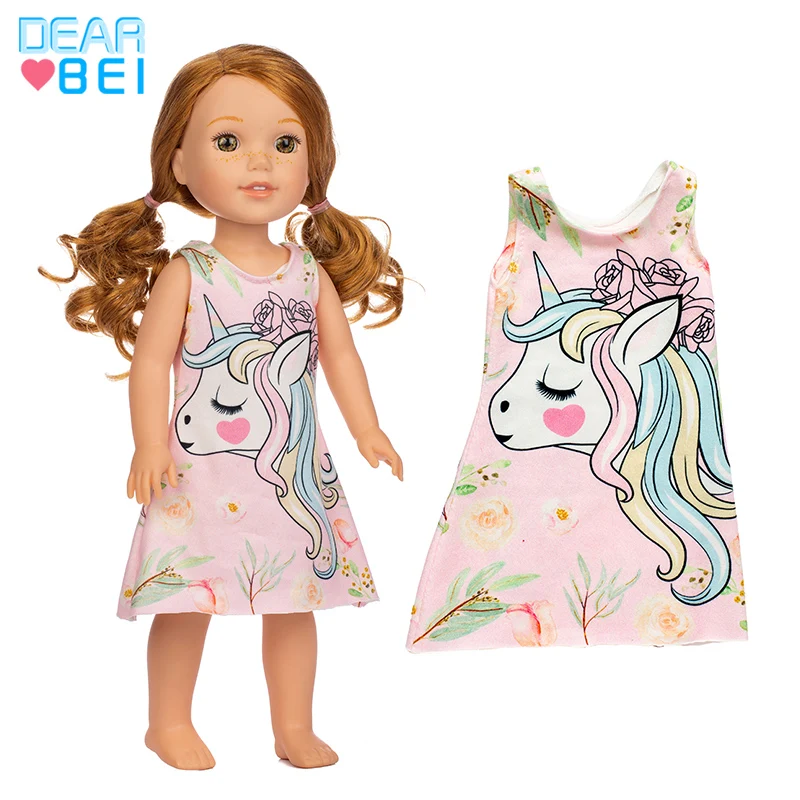 A3 Подходит для куклы Wellie Wishers размером 14,5 дюйма, платье единорога Camille Ashlyn Kendall Emerson, одежда 38-40 см, Одежда для кукол sharon nancy - Цвет: A3