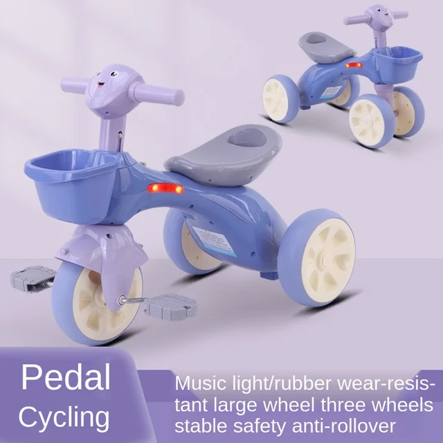 Doki Toy Children's Scooter With Music And Light Walker Children's Four-wheel Balance Bike Without Pedals 1-3 Years Old 2