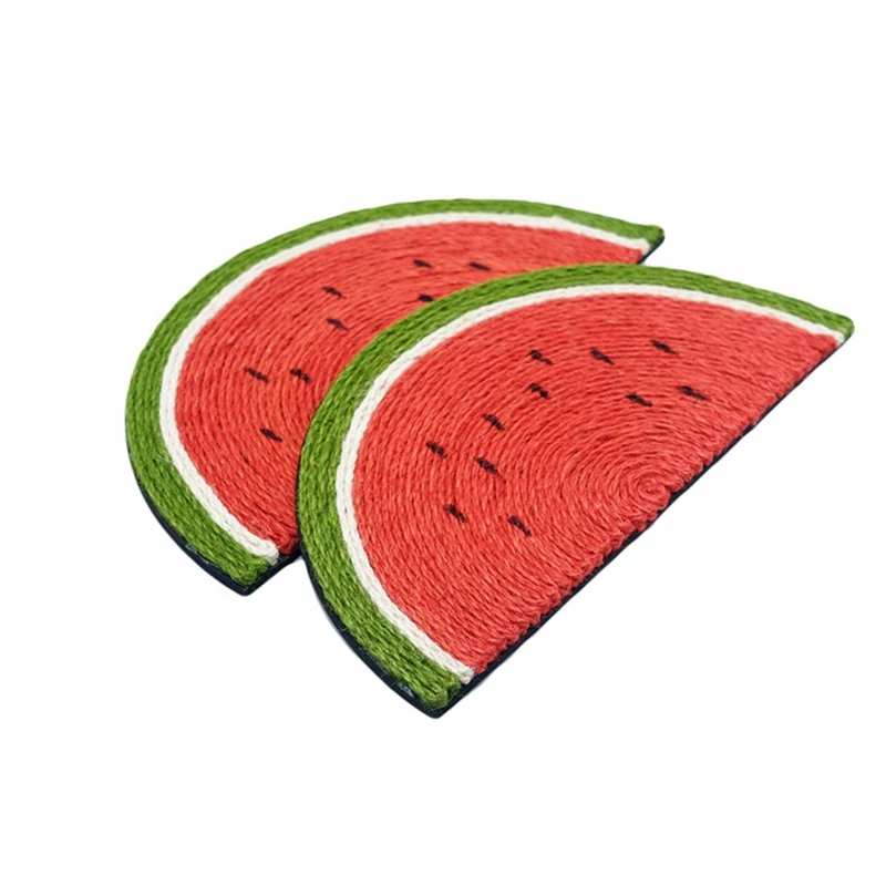 Игрушки для кошек в форме арбуза, Когтеточка для кошек, Когтеточка для когтей, тренировочная игрушка для кошек, шлифовальный скребок для ногтей, матрас
