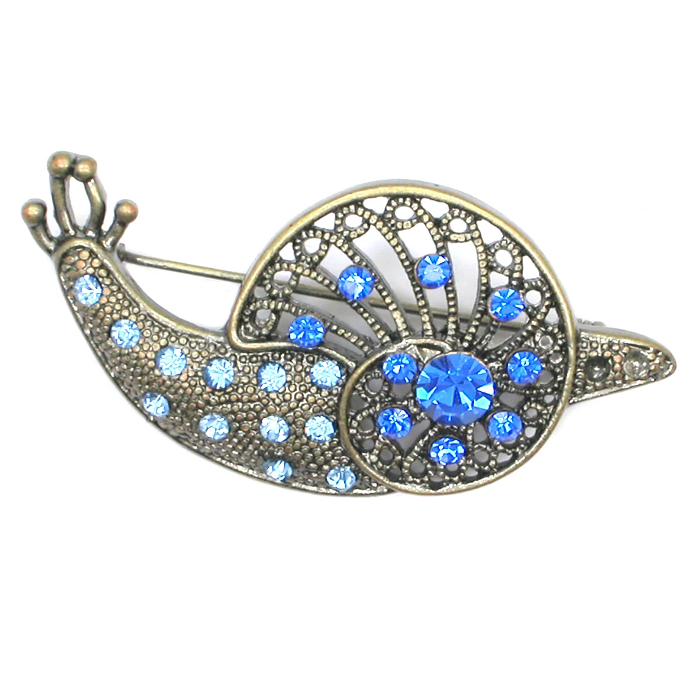 WholesaleofretailSnailRhinestonesBroochesPinsFashionJewelry