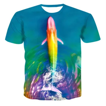 

New 2020 Colors Koi 3D Print T-Shirt Men Cartoon Star Print 3D Modern Trend Summer Short Sleeve T-shirt Cute S-6xl Clothing