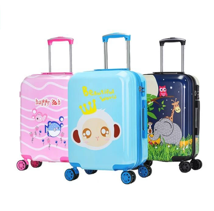 Maleta giratoria con ruedas para niños y niñas, Maleta de viaje ruedas, con ruedas| - AliExpress