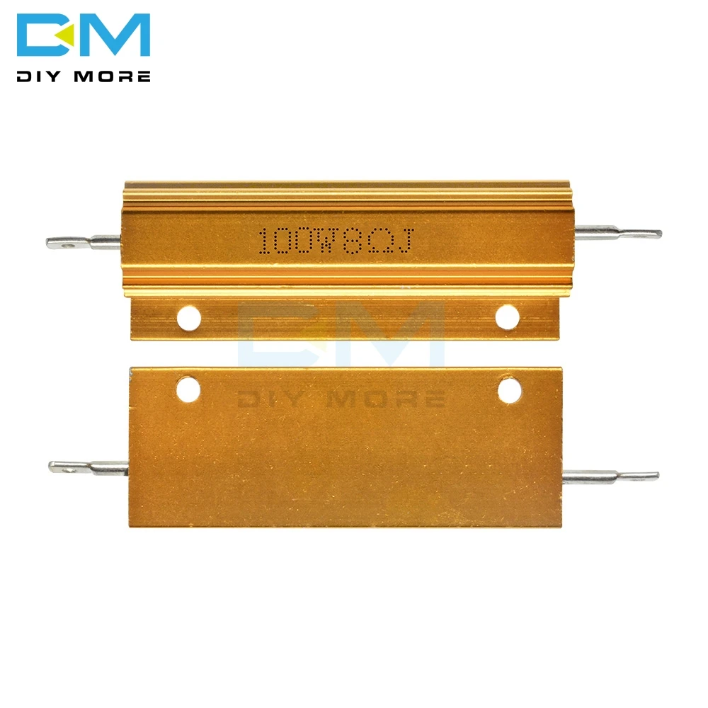 100W high load resistance Aluminium Heatsink Power Resistor 1R/2R/4R/8R/10R_yk