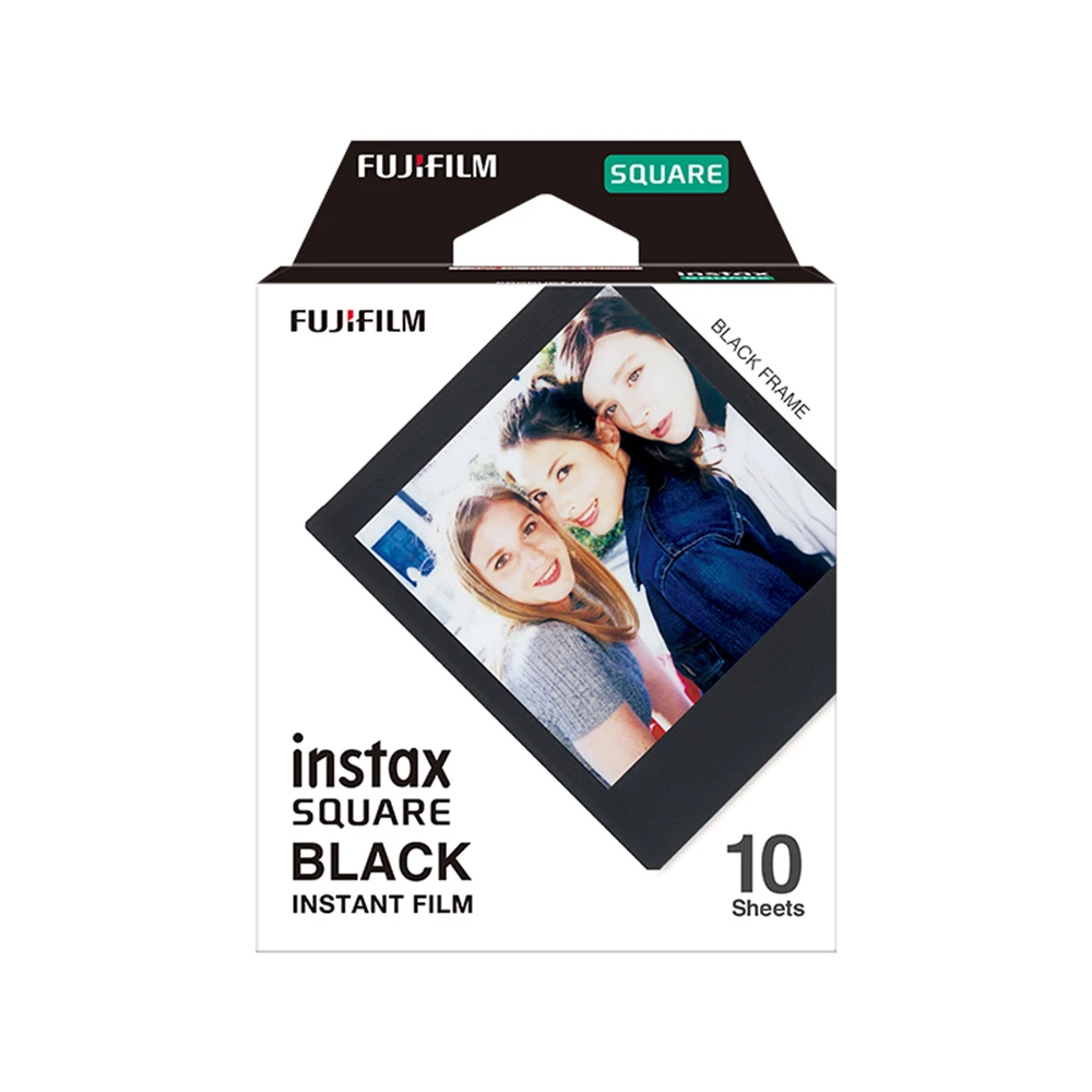 10/20/40/60/80 листов Fujifilm Instax квадратная пленка мгновенной Фотобумага черная оправа для SQ20/10/6 Камера поделиться SP-3 кв принтер