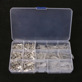 

270Pcs Female & Male Spade Connectors Wire Crimp Terminals Set 2.8mm 4.8mm 6.3mm WXTC