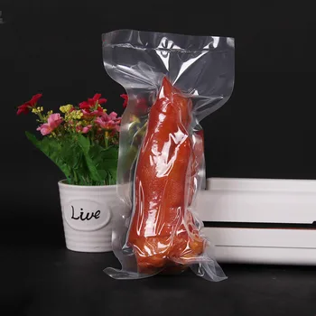 

20pcs stand wear and tear 13 x 30cm Transparent big vacuum bag plastic vacuum storage bag for food&snacks free shipping