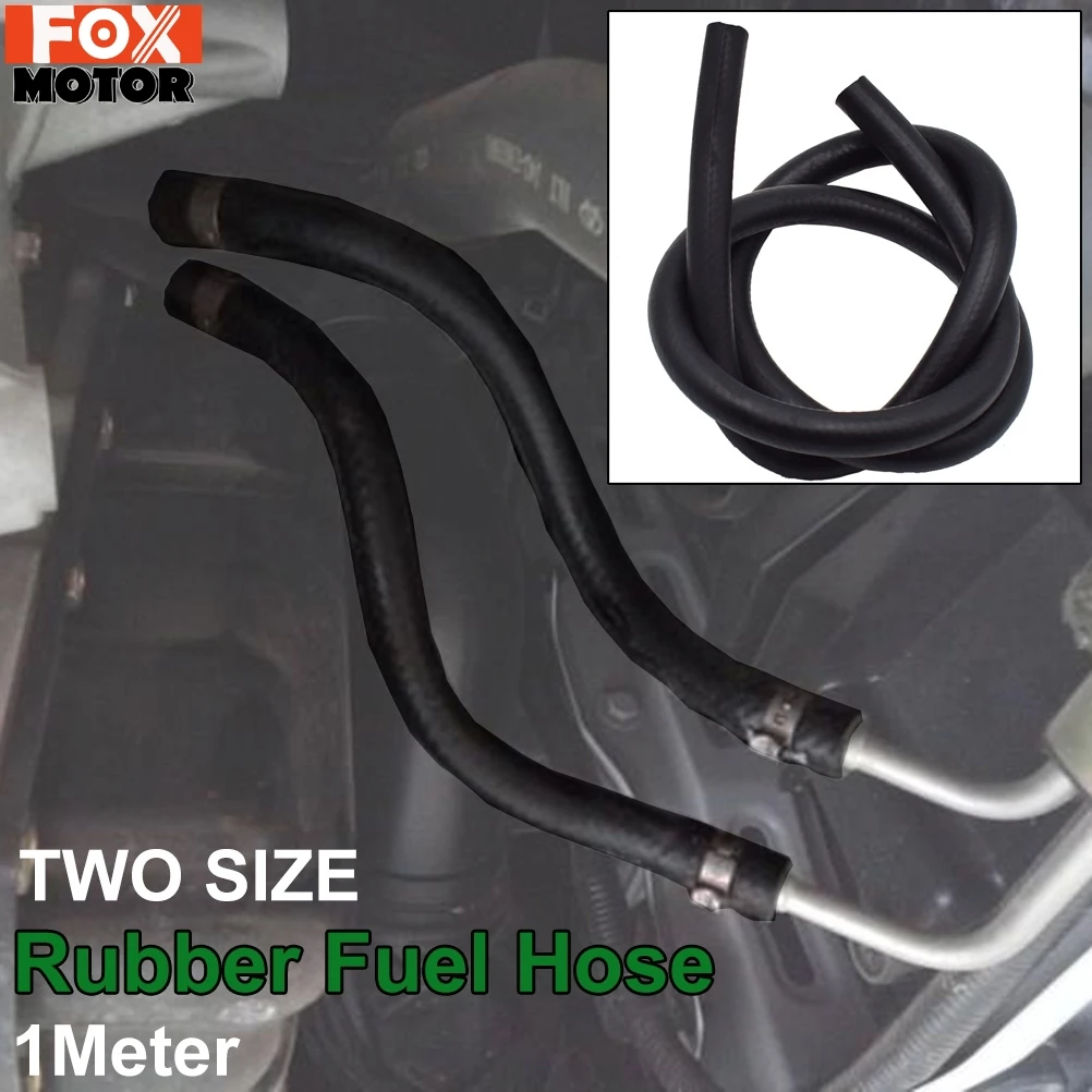 Oil Tube Pipeline Hose 1meter Motorcycle Automobile Petrol Fuel Rubber Environmentally Friendly Functional 6mm / 8mm Reinforced fuel hose tube