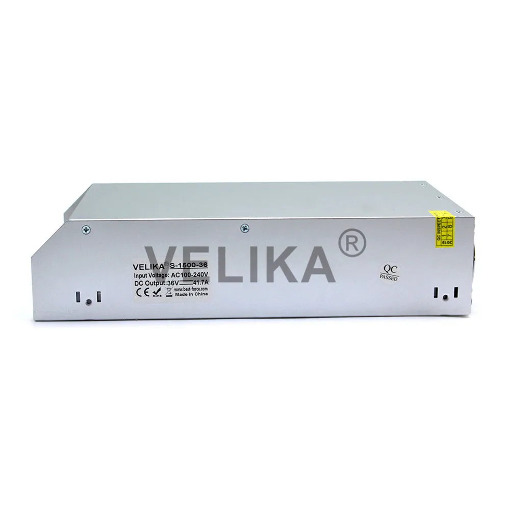 Одиночный выход импульсный источник питания 36V 41.7A 1500W трансформаторы AC110V 220V к DC36V PFC SMPS для CCTV 3d принтер CNC