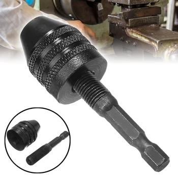 

0.3~8.0mm Keyless Drill Chuck 1/4" Hex Shank Quick Quick Change Adapter Converter For Cordless Screwdriver Tool