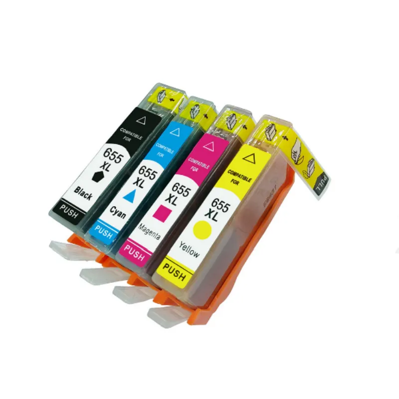 10x Compital10PCS для 655 чернильный картридж с чернилами hp deskjet 3525 4615 4625 5525 6520 6525 струйный принтер картридж