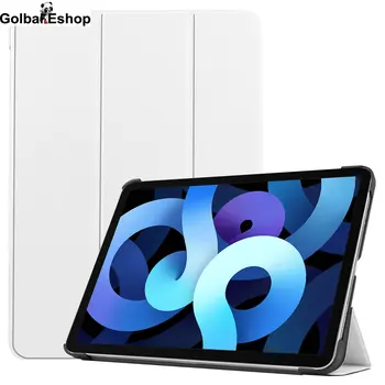 

Tablet Case Cover For New iPad Air 4 10.9 Inch 2020 (4th Generation ) Business Case Tri-Fold PU Leather Stand Cover Shock Shell