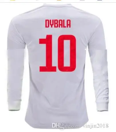 19 20 Роналду ювентусссс с длинным рукавом футболки для футбола DE LIGT DYBALA HIGUAIN BUFFON MAGLIE Futbol мужская футбольная рубашка - Цвет: shirt