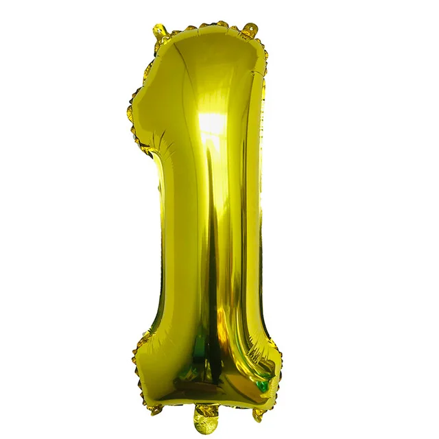 Gold 40 дюймов 32 дюймов цифровой шар 0 1 2 3 4 цифровой номер Гелиевый шар детский душ 1 день рождения Свадебный Декоративный Шар - Цвет: Gold