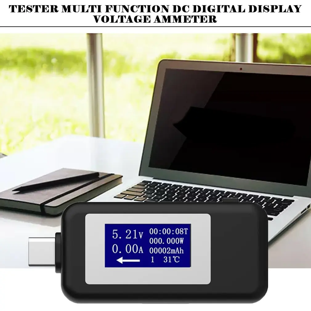 Тип-c USB Тестер DC Цифровой вольтметр Usb тестер напряжение измеритель тока Амперметр детектор power Bank зарядное устройство вольтметр с индикатором