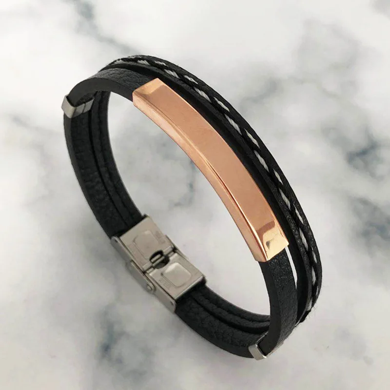 Simple New Handmade Retro Woven Leather Bracelet Popular Hand Jewelry Couple Pair Punk Bracelet leather bracelet