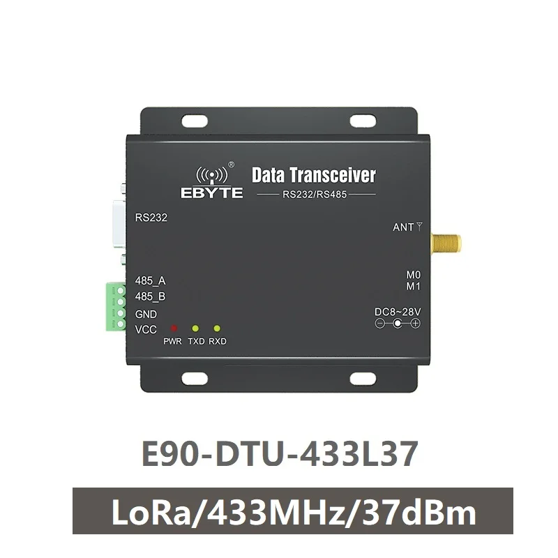 E90-DTU-433L37 LoRa большой диапазон RS232 RS485 433 МГц 5 Вт IoT uhf беспроводной модуль
