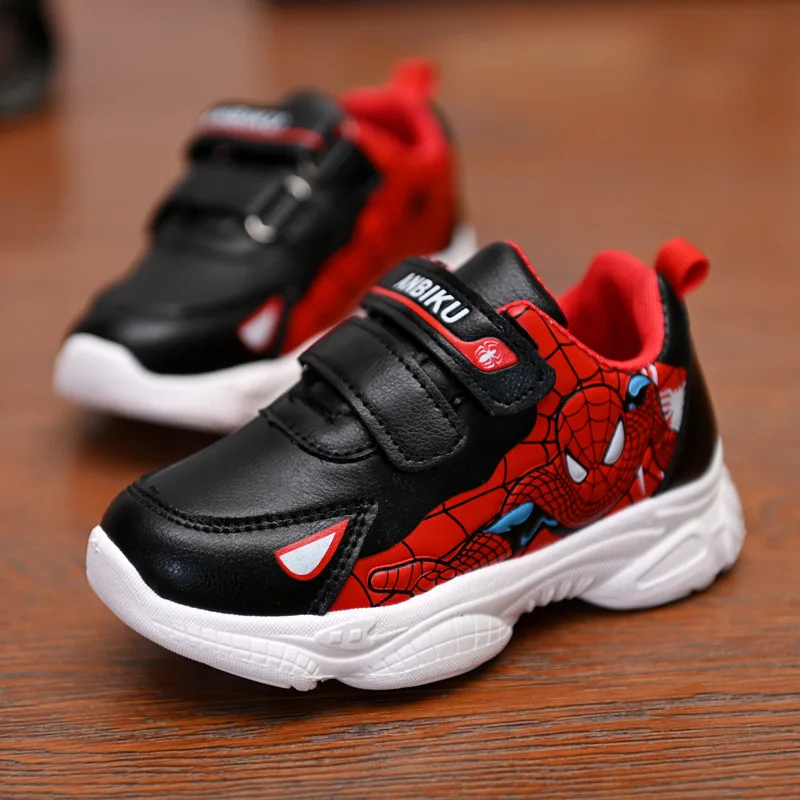 Модная обувь для мальчиков, обувь для человека-паука, kinderschune chaussure garcon basket, зимние кроссовки для бега, большие размеры 27-37 - Цвет: as same picture