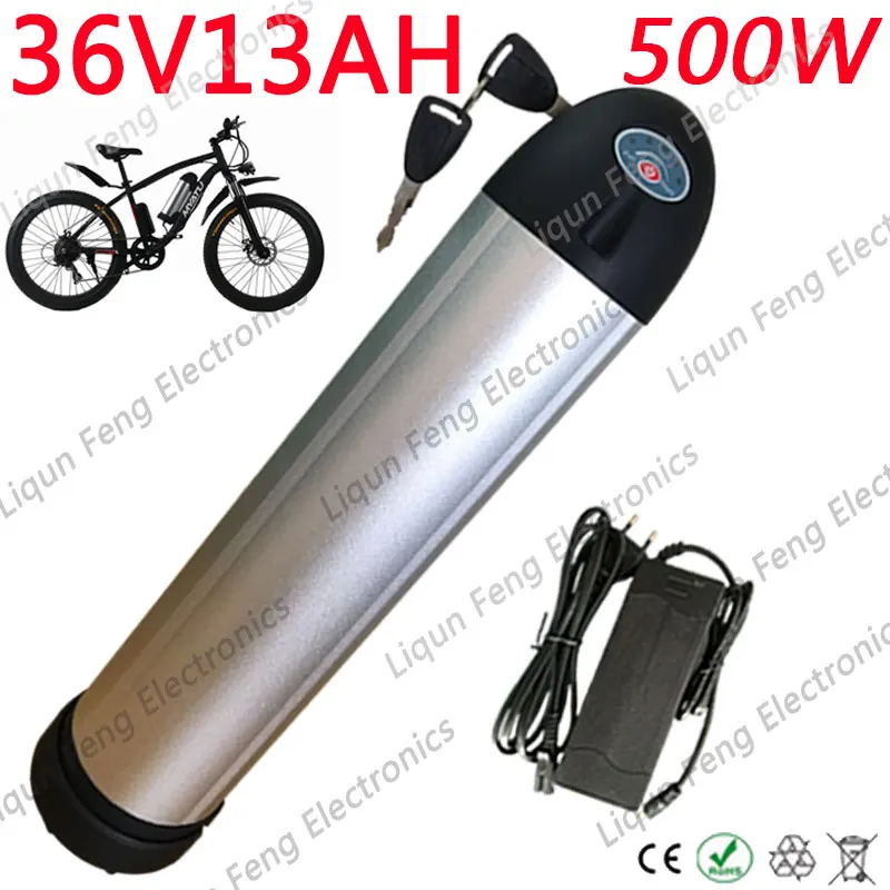 Free Shipping 24v 36v 250w 350w 500w Motor Water Bottle Down Tube Li
