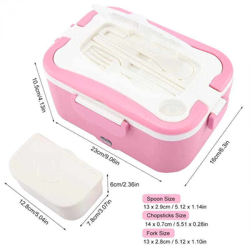 Car heating lunch box Multifunctional stainless steel insulated lunch box car electric lunch box19