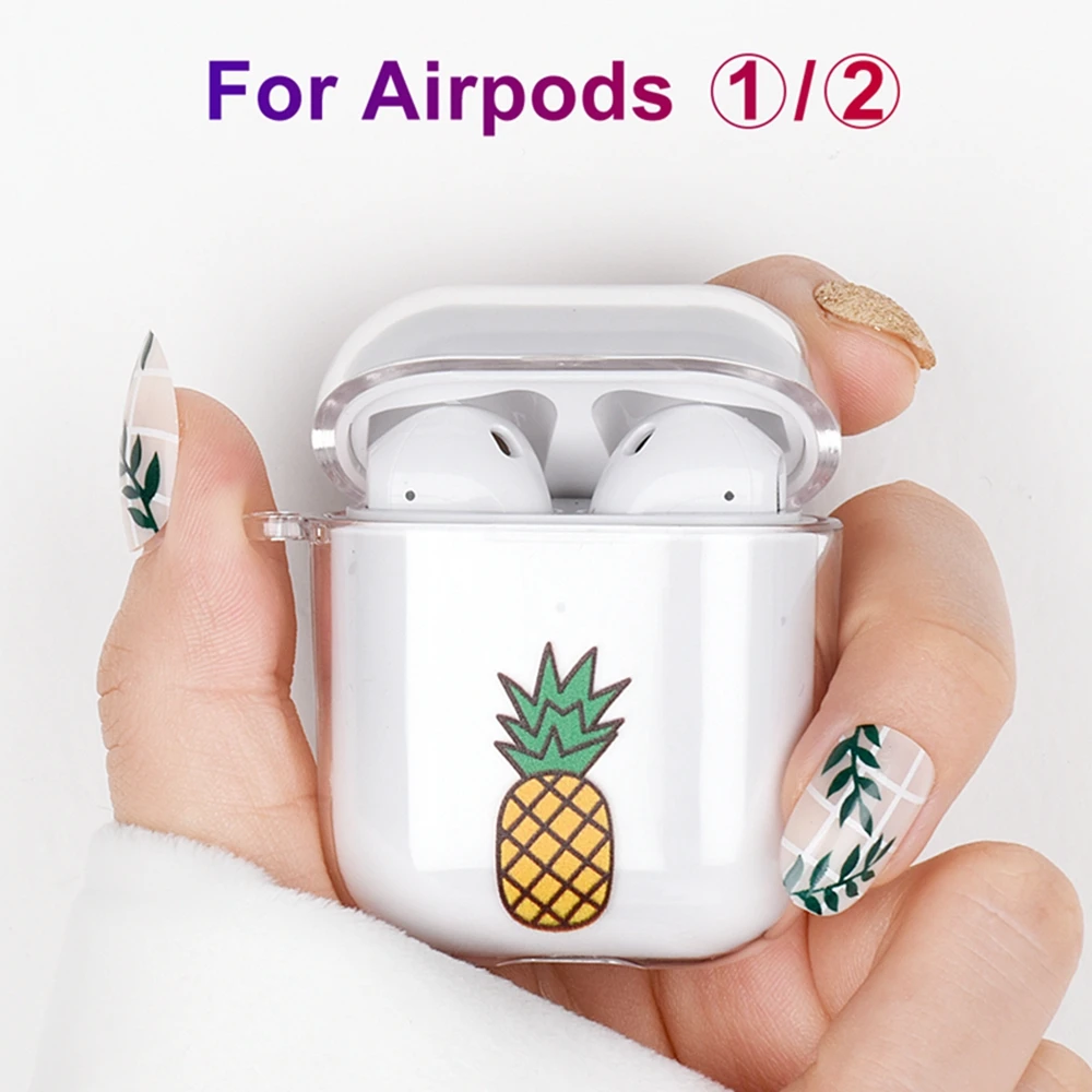 

Cute Cartoon Case For Airpods 1 2 Transparent Soft Protective Cover Skin Accessories Funda Case For Airpods 2 1 Case For Airpods
