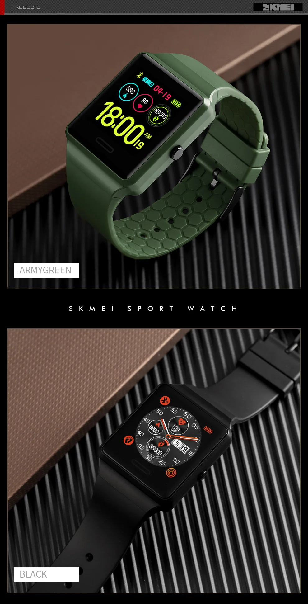 Смарт-часы, мужские часы SKMEI, брендовые Смарт-часы, роскошный браслет, кровяное давление, монитор сна, умные часы для Android IOS, часы для мужчин