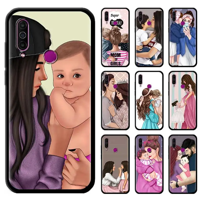 Для маленьких девочек мыши I Love Mama черный чехол ТПУ для Meizu M6 17 Pro 16 16th 16s 16T 16Xs Чехлы