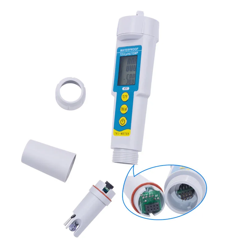 Профессиональный анализатор качества питьевой воды Yieryi TDS/PH & TEMP 3 в 1 рН монитор