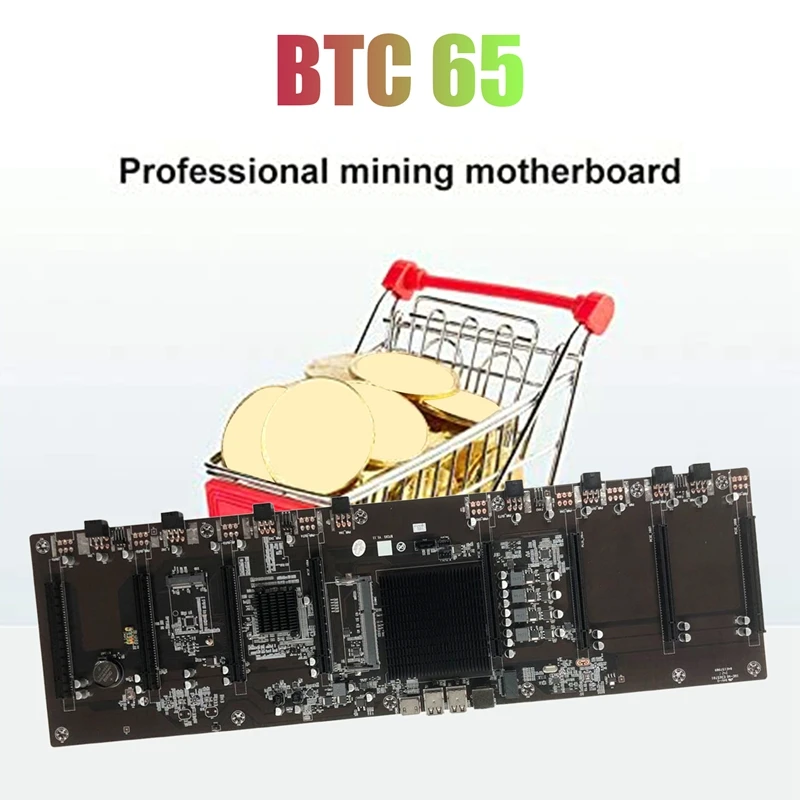 best budget pc motherboard HM65 BTC Mining Motherboard 8XPCIE 16X Graphics Card Slot DDR3 Memory Slot Support RX GTX10 GTX20 GTX30 Series best gaming motherboard for pc