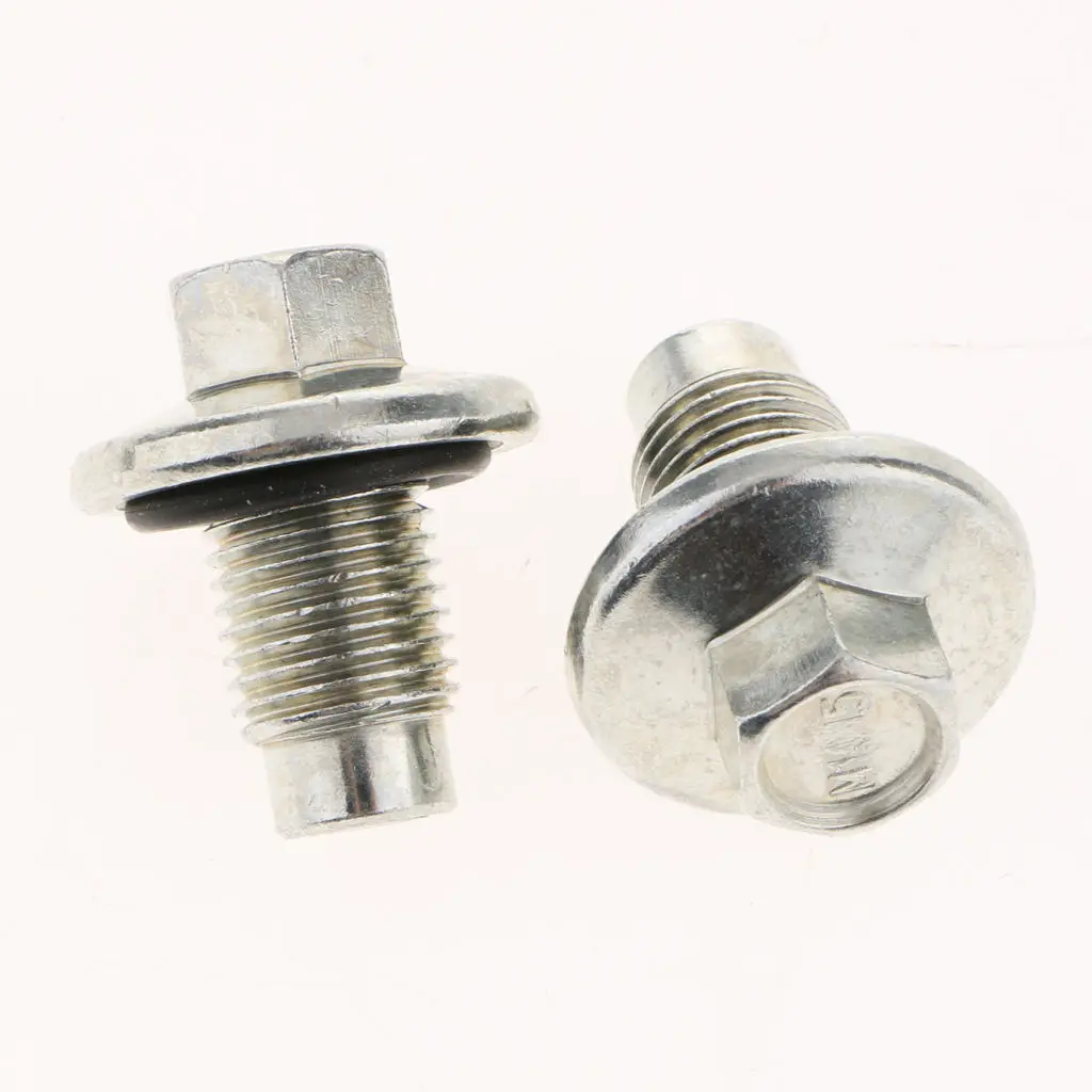 10x Engine Oil Pan Drain Plug Bolt & Rubber Gasket for Chrysler for